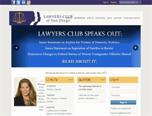 Tablet Screenshot of lawyersclubsandiego.com